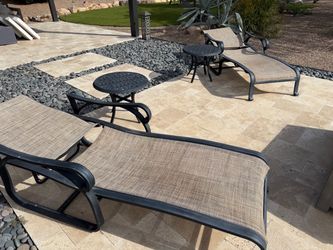 Patio Lounge Chairs- Set of two (2)