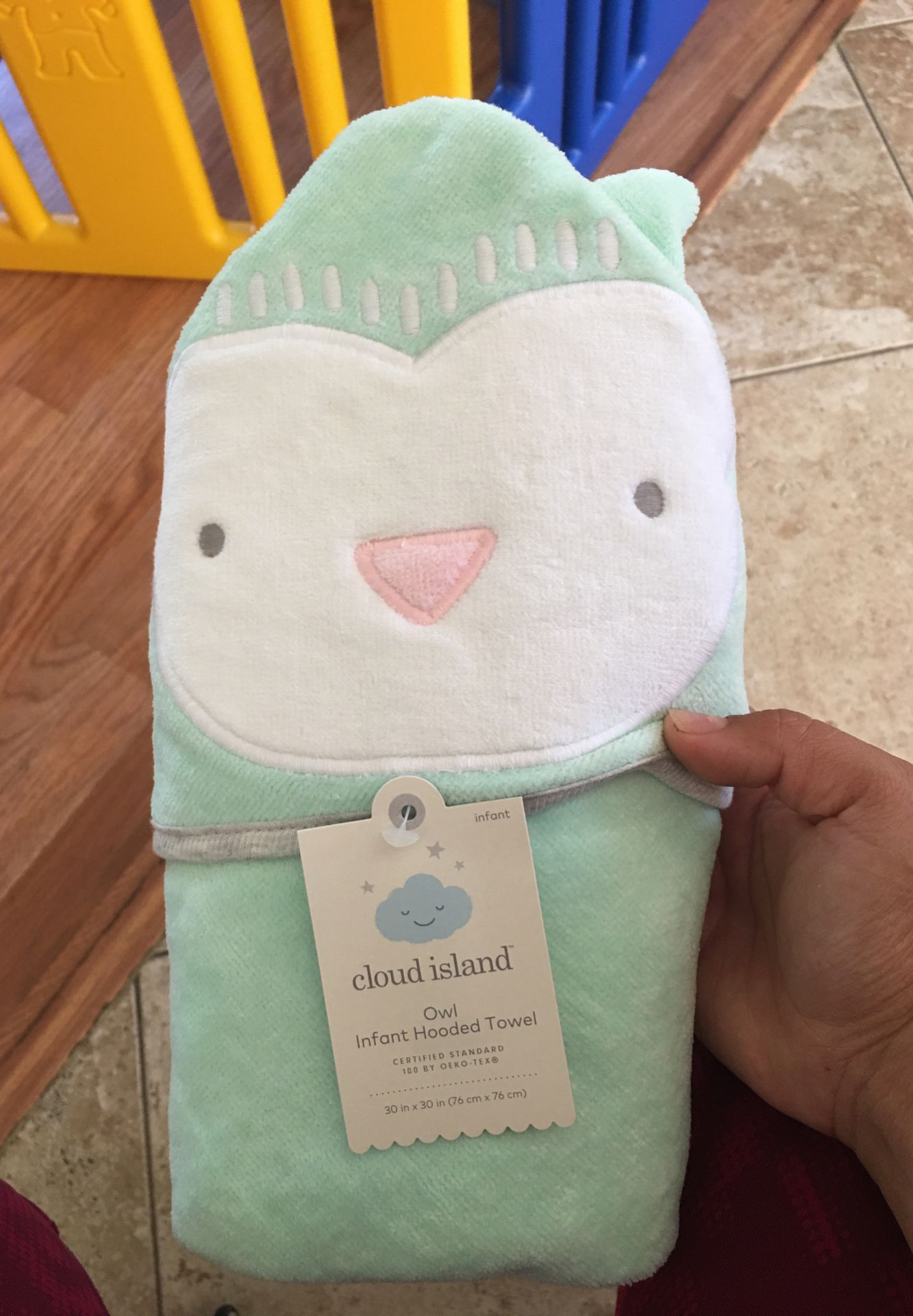 Owl baby towel