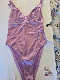 Women's Medium Purple Lingerie Teddy $30