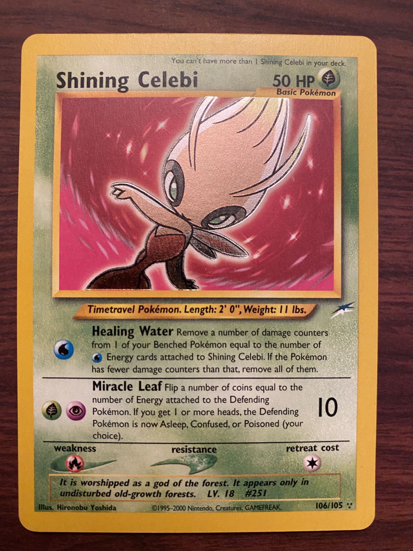 Pokemon card Shining Celebi Ultra Rare Holo
