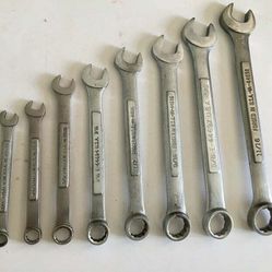 8pc Craftsman Tools Usa 12pt Combination Wrenches 