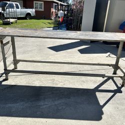 Welding Table.250 Thick The Top Dim 96”x28”x33”