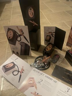 Luminess Airbrush BRAND NEW NEVER USED, Includes  Starter Kit For Light To Medium Tones. Also Includes Blush Airbrush And No Spill Stylus Cap