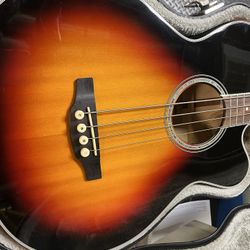 Takamine GB72CE-BSB Bass Acoustic Electric Guitar + Case