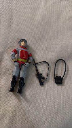 Vintage 1983 G.I. Joe Flash Action Figure V1.5 Swivel-Arm with Cobra/Joe Weapons