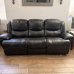 Leather Reclining Sofas