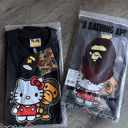 Black Hello Kitty & Milo Bape Tee