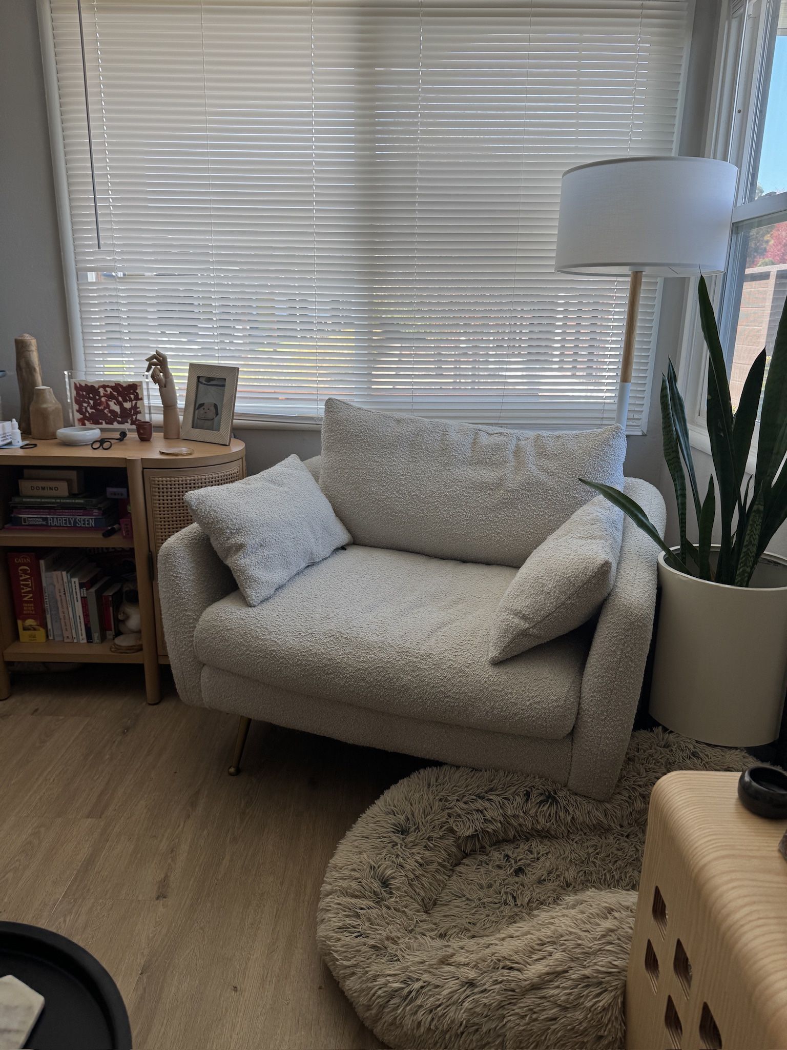 Albany Park Love Seat & Ottoman