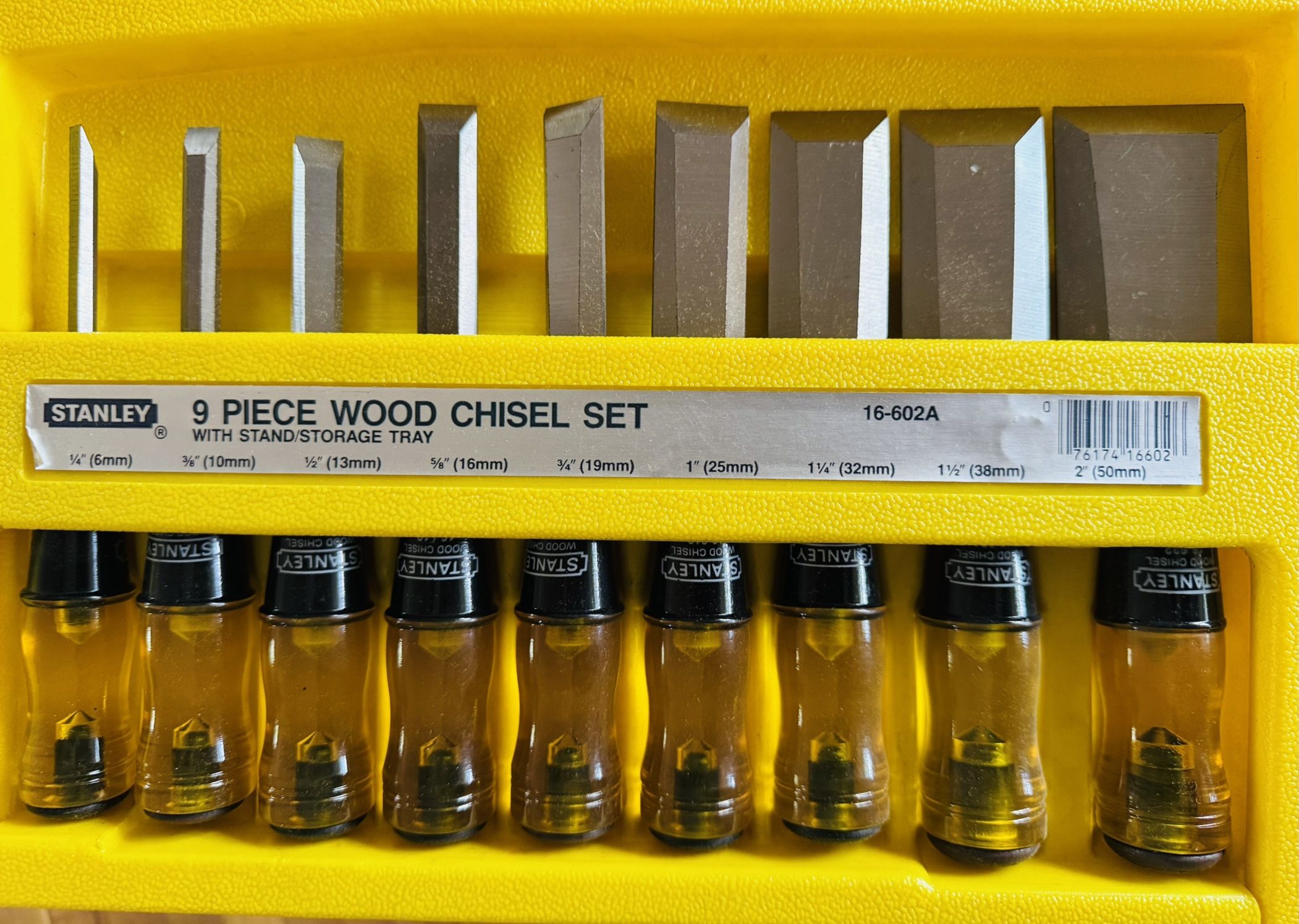 Wood Chisel 9 Piece Set