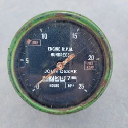 Original John Deere Tractor Engine RPM Dash Gauge Hours Tachometer