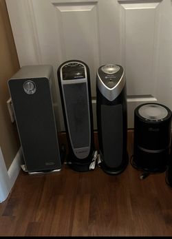2 air purifiers, 1 humidifier, 1 heater