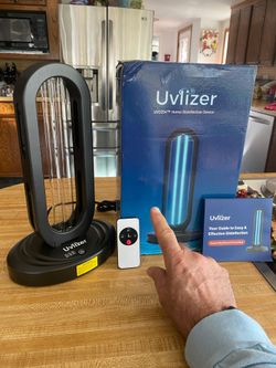 BRAND NEW IN BOX UVlizer Disinfecting UV LED Lamp Kills Virus & Bacteria & Mites & Bugs! SAVE 2/3 OFF!