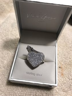 Sterling silver heart ring