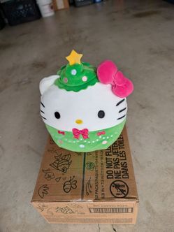 8-inch Squishmallow Hello Kitty Christmas Tree plush