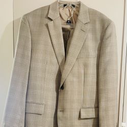 Men Slim Fit Suit, Michael Kors, Beige 40 S