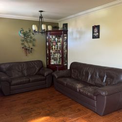 Leather Sofa Set
