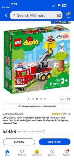 Lego duplo fire truck rescue