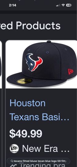 Houston Texans NFL fitted Hat 7 1/4