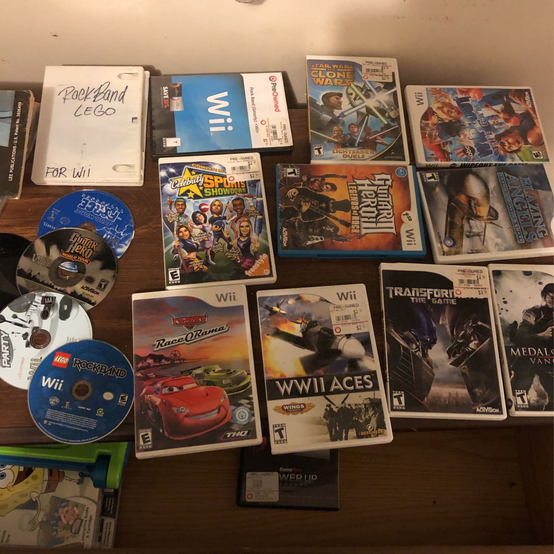 (15) Wii Games