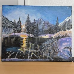 Nature Landscape Painting – Original Art (Hand-Painted)