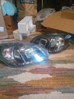 Aftermarket Black Housing Headlights Pair