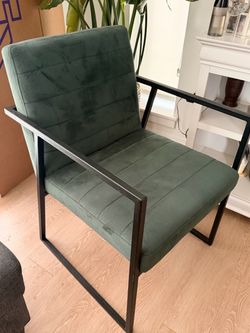 Mid modern Green accent chair