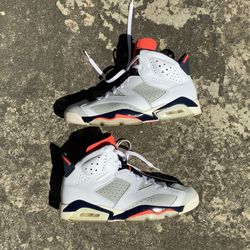 Nike Air Jordan 6 Retro Tinker 2018 White Infrared Size 11 384664-104
