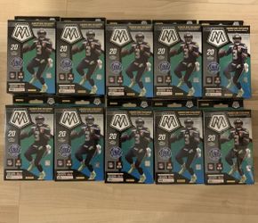 2021 Panini Mosaic NFL Football Walmart Exclusive Hanger Box Lot of 10 Boxes