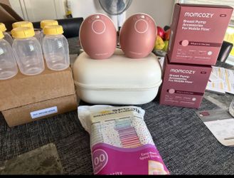 Breast feeding pump and supplies