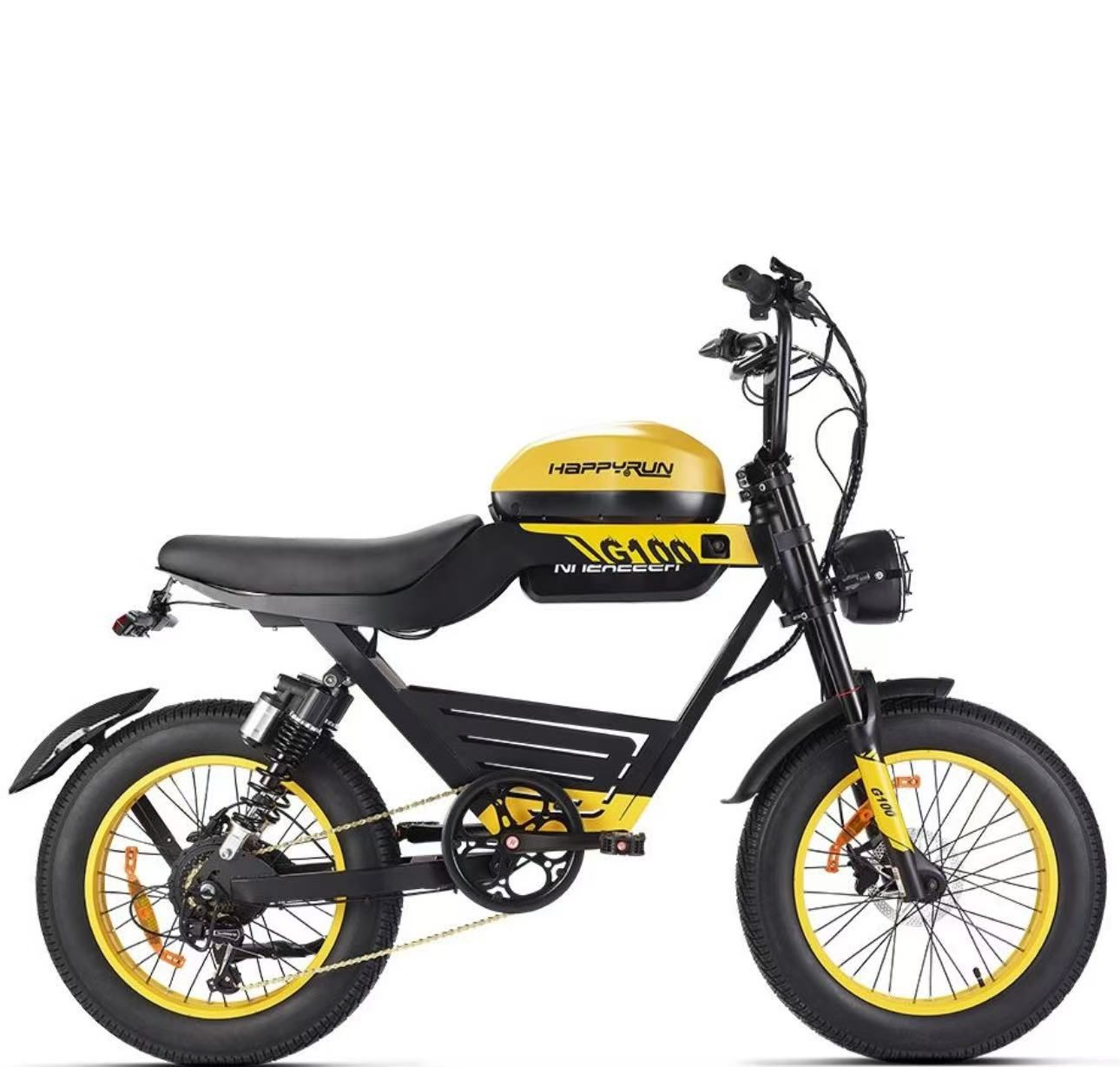 HappyRun G100 Electric Bike with 2000W Dual Battery Long Range