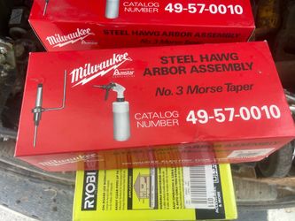 Milwaukee Steel Hawg Arbor Assembly No 2 Morse Taper Cat. No. 49-57-0020