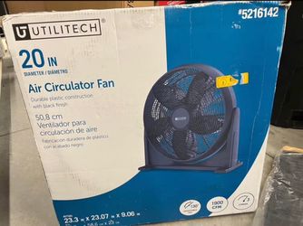 20 in High Velocity Indoor Floor Fan