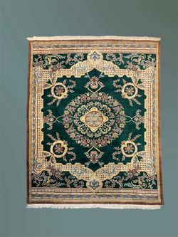 Handmade Nepalese Wool Rug | 8x10 Hand-Knotted