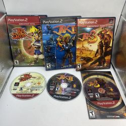 Jak And Daxter Trilogy 1 2 3 Bundle Lot PS2 PlayStation 2 Tested