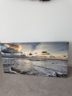 Sunset Panoramic Digital Painting 48”x24”