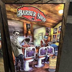 Barber Shop Decorative Frame