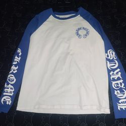 Chrome hearts shirt: white/blue