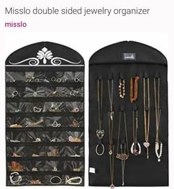 Two Misslo Double-Sided Jewelry Organizer
