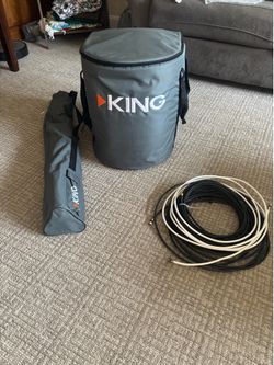 KING One Pro Portable Satellite Antenna with Tripod – Complete RV Satellite TV System