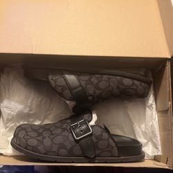 COH Coach Buckle Clogs