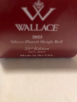 Wallace 2023 Silver-Plated Sleigh Bell 53rd Edition