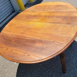 (FREE DELIVERY) Antique Vintage Dropleaf Table on Wheels 