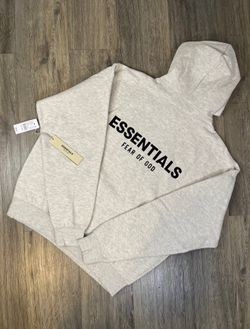 White essentials hoodie
