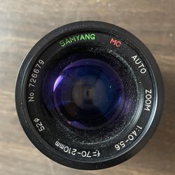 Samyang 70-210mm f4.-5.6 MC ZOOM MACRO Lens