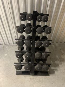 Dumbbell Set And Rack