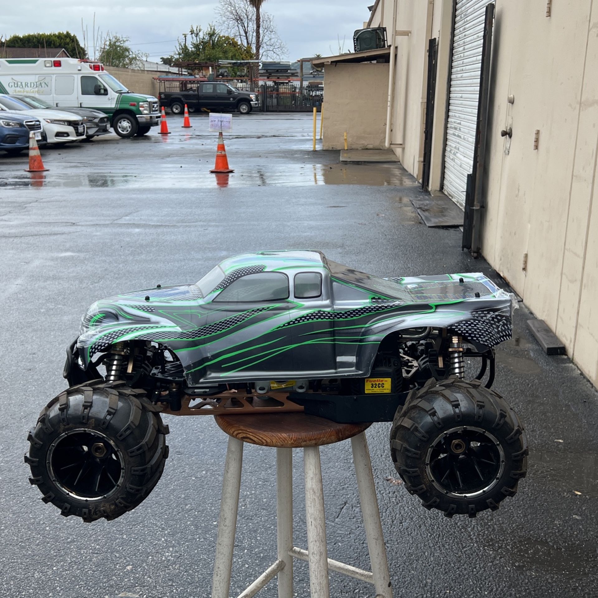 Exceed RC Hannibal 1/5th Giant Scale 32cc Gasoline Engine Remote Controlled Off-Road RC Monster Truck Ready to Run RTR with Fail Safe RC Remote Contro