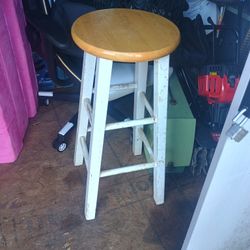 Solid Wooden Bar Stool 