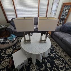 Pair Of Contemary Modern Table Lamps