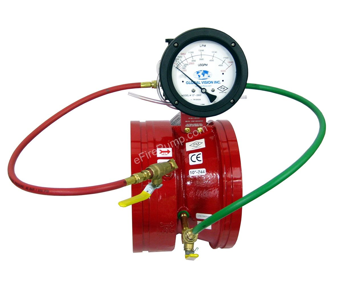 6" Grooved Fire Pump Flow Meter by GVI for fore sprinkler fire pump (contact info removed)gpm
