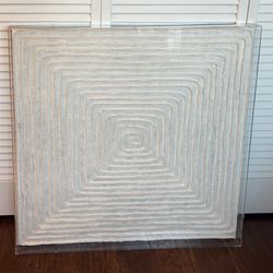 Concentric Circle Dimensional Paper Wall Art in Shadow Box